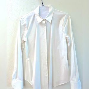 Theory white button top